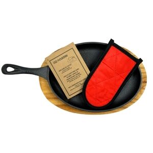 Old Mountain Cast Iron Fajita Set NWT